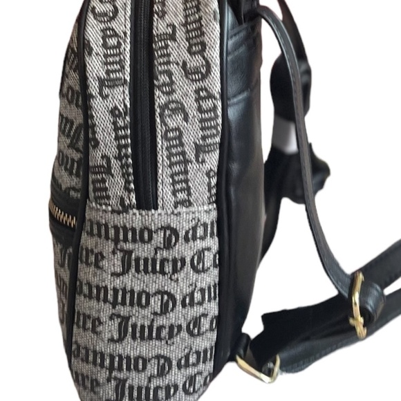 NWT Juicy Couture Black Goth Mini Backpack with Adjustable Faux‎ Leather Straps main image 7